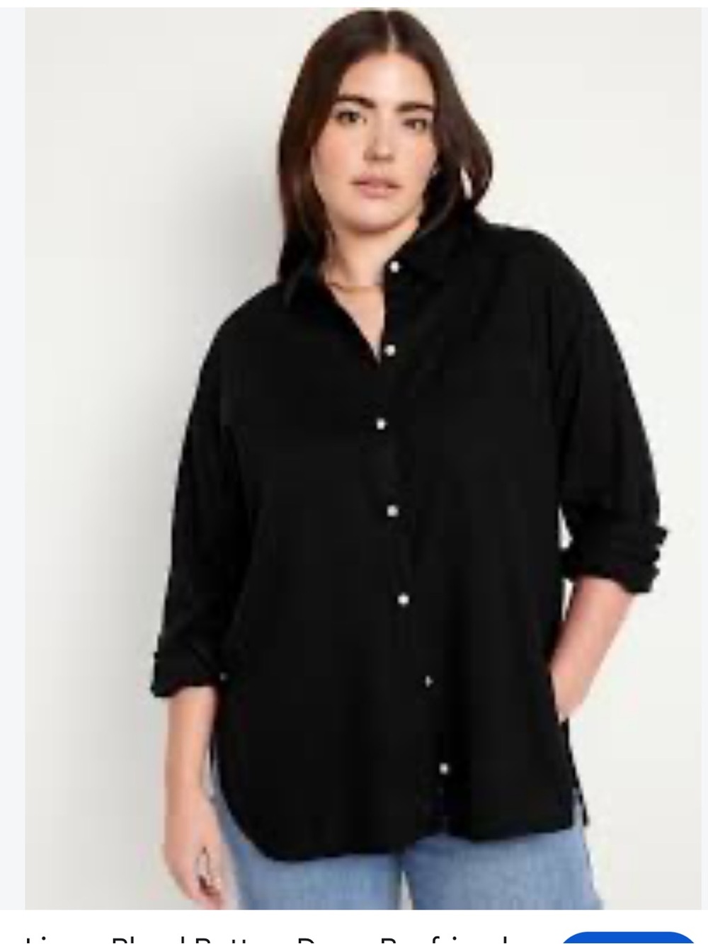 Old Navy Boyfriend Shirt Linen blend